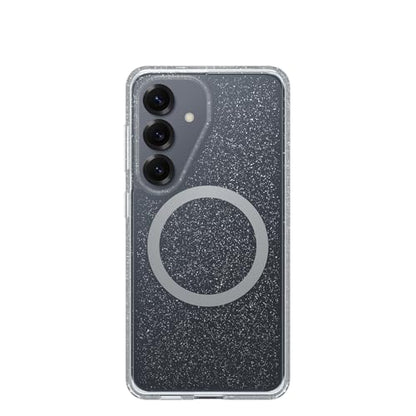 OtterBox Samsung Galaxy S26 Symmetry Series Case - Stardust 4.0, Clear, Thin, Glitter Samsung Phone Case, Built-in Fast Charge Magnets & Raised Edges - color: Stardust Clear/Glitter, style: S26