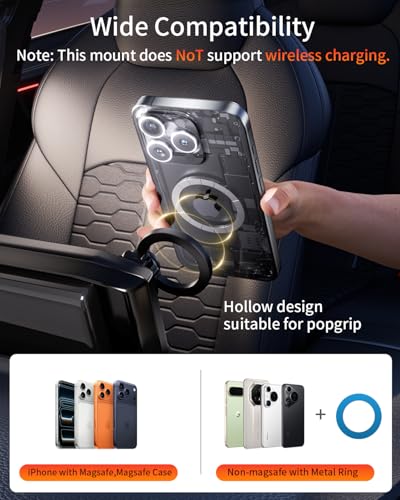 Magnetic Car Phone Holder for Toyota Camry Hybrid 2025-2026 Accessories (Fits LE, SE, Nightshade - 8 Inch Screen), Compatible MagSafe 360° Rotation Screen Mount, Does Not Affect Air Vent - size: for 2025 2026 Toyota Camry 8 inch touch screen