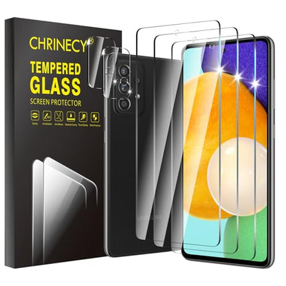 3 Pack Screen Protector for Samsung Galaxy A52 5G - size: Galaxy A52 3+2 Pack