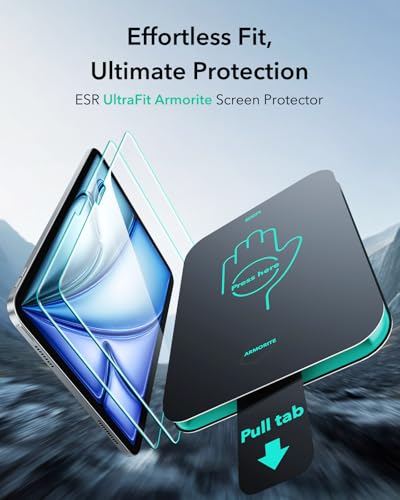 ESR 2 Pack Armorite Screen Protector for iPad Air 11 Inch M4/M3/M2 - size: iPad Air 11" M4/M3/M2 (2026/2025/2024)