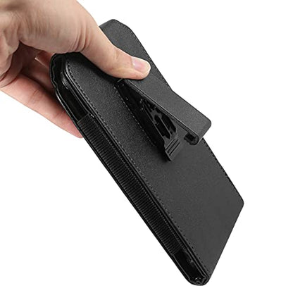 Large Phone Holster Pouch Holder Swivel Belt Clip Case for Motorola Moto G Power 2022 2021 G Stylus 5G G Play G Pure G9 Plus/Samsung Galaxy A14 A04e A03 A73 A12 S23 Ultra/TCL 30 XL 20 SE/LG V60
