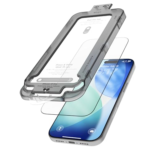 elago Tempered Glass Screen Protector for iPhone 17 Pro Clear | Case Friendly, 9H Surface Hardness, Anti-Fingerprint, Shatter-Proof, Scratch Protection, Bubble-Free - size: iPhone 17 Pro
