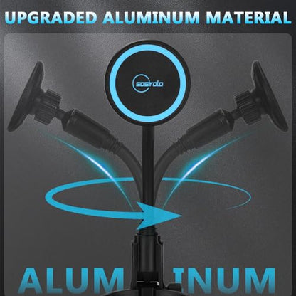 Cup Holder Phone Holder for Car, Car Phone Mount for Magsafe - color: Blue