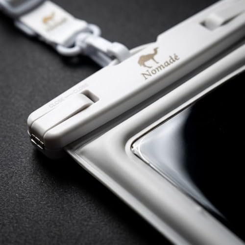 Nomade - Premium Waterproof Floatable Phone Pouch - Fully Waterproof Phone Case - Underwater Photos - Fully Adjustable Lanyard - Universal Fit Phone Pouch Compatibility - 7 Inch Touch Screen - color: Midnight Black