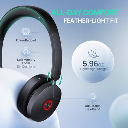 Yealink UH48 ANC Wired USB-C/A Headset, 6 AI Noise-Canceling Microphones - color: USB-C/A (UC)