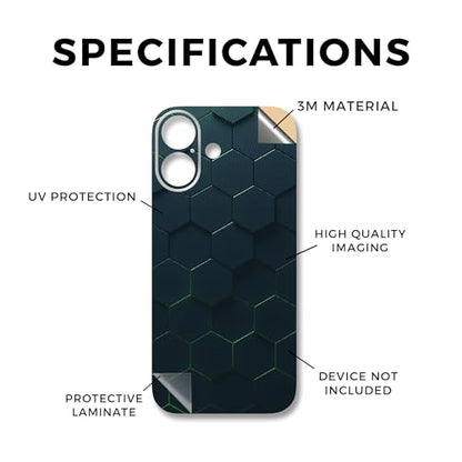 Phone Skin Compatible with Apple iPhone 17 - Acid Hex - Premium 3M Vinyl Protective Wrap Decal Cover - Easy to Apply | Crafted in The USA by MightySkins - color: Acid Hex, size: iPhone 17 (Full Wrap), style: Matte Finish