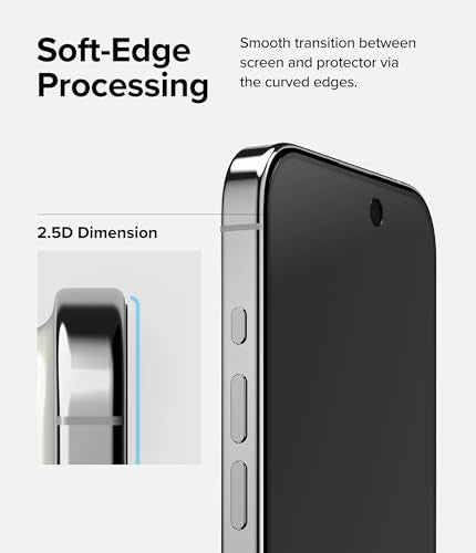 Ringke for iPhone 15 Pro Screen Protector [Privacy Glass] - size: iPhone 15 Pro