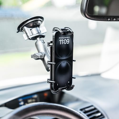 RAM MOUNTS Quick-Grip XL Phone Mount with Twist-Lock Suction Cup