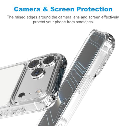 for iPhone 17 Pro Max Clear Bumper Frame No-Back Case, Slim Fit Ultra-Light Anti-Yellowing Transparent Protection Heat Dissipation Bezel Phone Cover Case 6.9" 2025 - color: Clear, size: iPhone 17 Pro Max