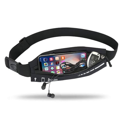 AIKENDO Slim Running Belt for Women Men,Runners Fanny Pack Phone Holder