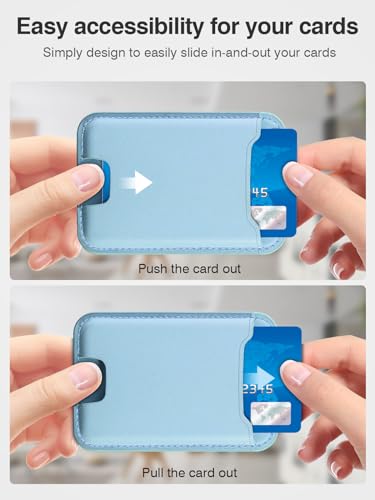 TopMade for MagSafe Wallet, Strongest Magnetic Phone Wallet, 4 Cards Holder - color: White Ice