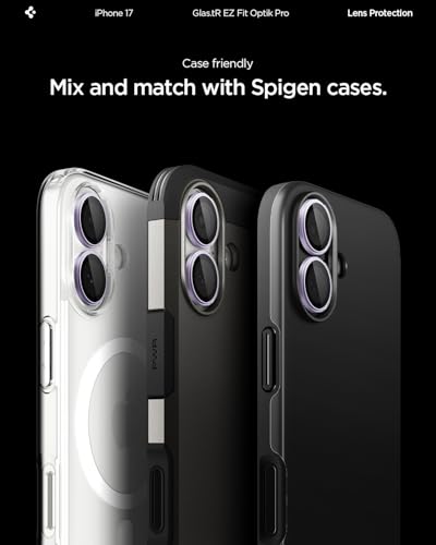 Spigen Camera Lens Protector for iPhone 17 (16 Plus/16) - Lavender - color: Lavender
