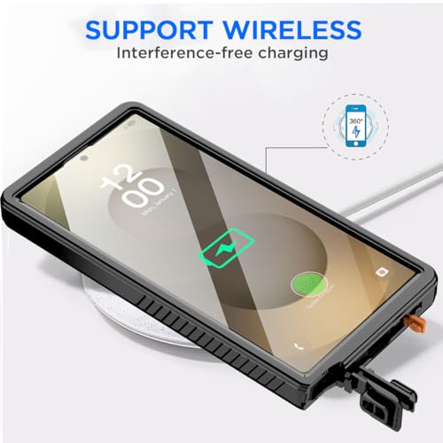 AICase for Samsung Galaxy S25 Ultra Case Waterproof, Clear Water Proof Shockproof Snowproof Dustproof Full Body Rugged Transparent Underwater Phone Case for Galaxy S25 Ultra Built-in Screen Protector - size: Galaxy S25 Ultra