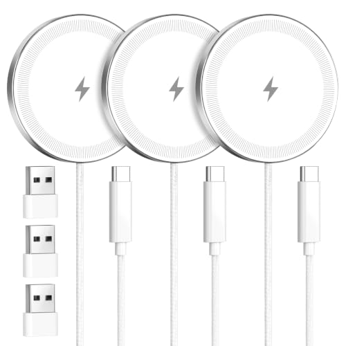 15W Fast Magnetic Wireless Charging Pad Suitable for Travel Home Office - color: White