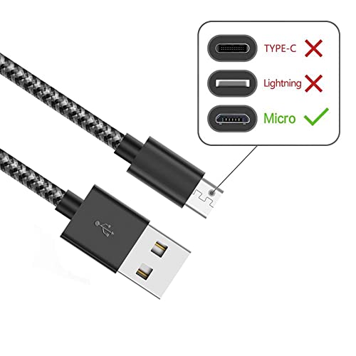 Micro USB Cable Android Charger [6-Pack 5ft] Nylon Braided Fast Sync&Charging Cord for Android, Samsung, Nexus, LG, HTC, Nokia, Sony, and More