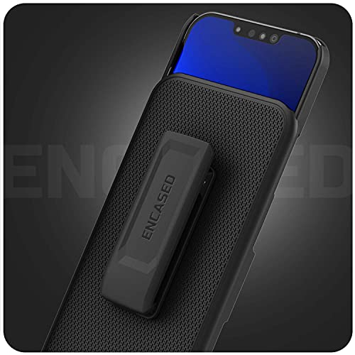 Encased DuraClip Designed for iPhone 13 Belt Clip Case (2021) Slim Phone Cover with Holster - Black - size: iPhone 13