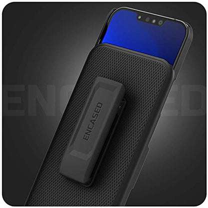 Encased DuraClip Designed for iPhone 13 Belt Clip Case (2021) Slim Phone Cover with Holster - Black - size: iPhone 13