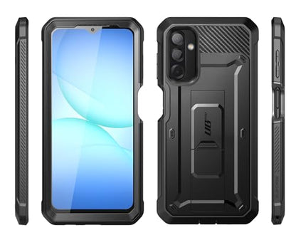 SUPCASE for Samsung Galaxy A17 5G Case with Screen Protector, Black | Built-in Kickstand, Belt Clip, Full-Body Heavy Duty Rugged Shockproof, Military-Grade Protection, Unicorn Beetle Pro - size: Galaxy A17