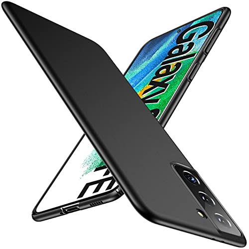 Ultra Thin Case for Samsung Galaxy S21 FE 5G, Slim Phone Case [Silky Touch & Anti-Fingerprint] Matte Texture Hard Plastic Back Cover with Camera Protection for Samsung S21 FE 5G 2022-Release (Black) - color: Black, size: Galaxy S21 FE