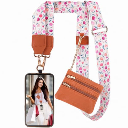 XANGNIER Clip and Go Strap for Phone with Wallet Crossbody,Multicolor 29 - color: Multicolor 29