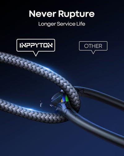20Ft Extra Long USB-C Cable - Fast Charging, Nylon Braided - Compatible with iPhone 16 Pro Max, Samsung Galaxy, iPad Pro, MacBook, Switch Laptop and More - Gray - color: Grey, size: 20Ft