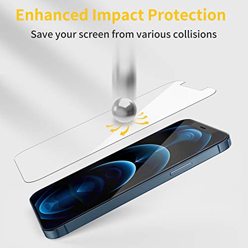 UNBREAKcable 3-Pack Screen Protector for iPhone 12 Pro Max Tempered Glass | Shatterproof, Easy Install, 9H Hardness, 99.99% HD Clear, Bubble-Free, Anti-Fingerprint, Scratch Resistant, Case Friendly - size: iPhone 12 Pro Max