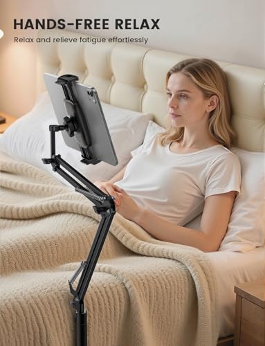 Lamicall Kindle Stand Tablet Holder 55" Height Adjust Extend Flexible Arm
