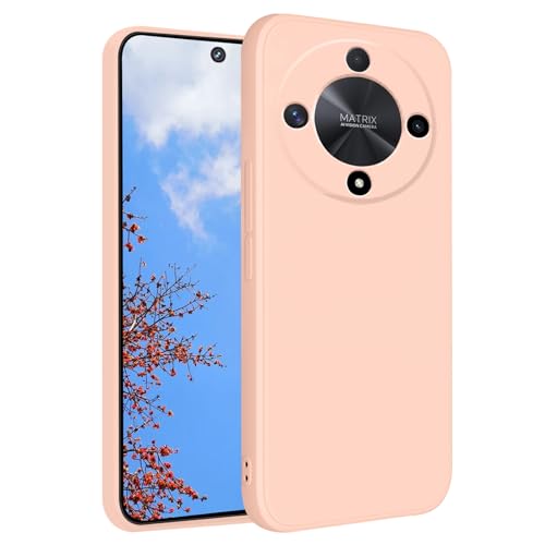 Phone Case for Honor Magic 6 Lite, Silky Soft Touch for Honor Magic 6 Lite Case Silicone Shockproof Slim Cute Anti Fingerprint Protective Cover Aesthetic (Pink) - color: Pink