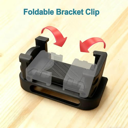 Mobile Clip for Controller, Foldable & Extendable Phone Holder Mount, Adjustable Gaming Clip Bracket for Smartphone, Portable & Secure Design for Comfortable Mobile Gaming (for Micro)