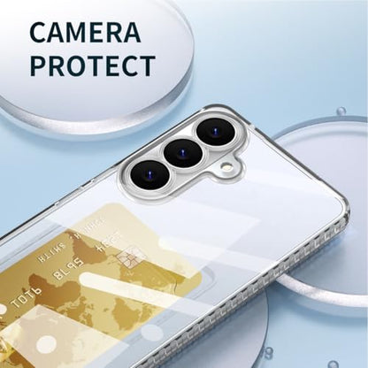 Lunivop Compatible with Samsung Galaxy S26 Case Clear Wallet Card Holder TPU Slim Soft Shockproof Anti-Yellowing Anti-Scratch Transparent Phone Case (for S26 6.3 '' Clear) - size: for Samsung Galaxy S26