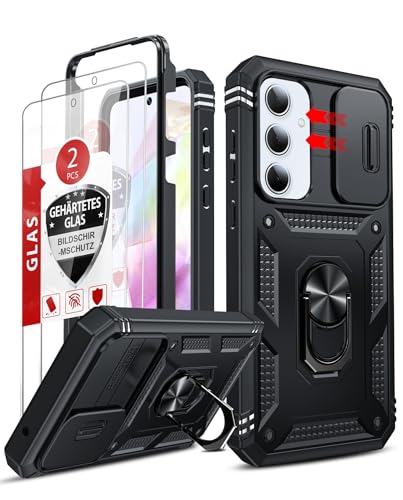 LeYi for Galaxy A54-5G Phone Case Military-Grade Shockproof, Black - color: Black, size: Galaxy A54 5G (6.4'')