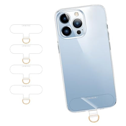 Clear Phone Tether Tab Thinner TPU Phone Lanyard Tab(4*clear) - color: 4*clear