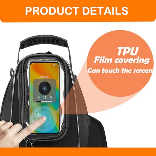 Motorcycle Tank Bag Magnetic, Featuring an Touch Screen Cell Phone Bag up to 7.2 Inch, Universal Gas Oil Fuel Tank Bag with Waterproof Cover & 3 Magnets & 4 Straps & 1 Shoulder Strap - style: Tank Bag
