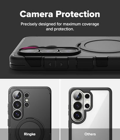 Ringke for Samsung Galaxy S26 Ultra Case [Alles Black] | Compatible with MagSafe, 360° Rotating Kickstand, Enhanced Camera Lens Protection, Powerful Magnet - color: Black, size: Galaxy S26 Ultra