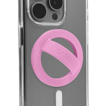 Magnetic Silicone Phone Grip Loop Holder for MagSafe iPhone Case - color: Peony