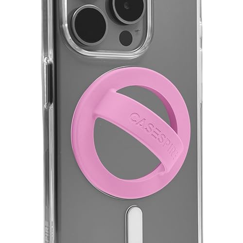 Magnetic Silicone Phone Grip Loop Holder for MagSafe iPhone Case - color: Peony
