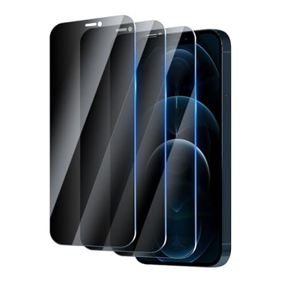 Privacy Screen Protector for iPhone 12 Pro Max 6.7 Inch 3 Pack, Tempered Glass Film Anti-spy Scratch Resistant 9H Hardness Case Friendly - size: iPhone 12 Pro Max