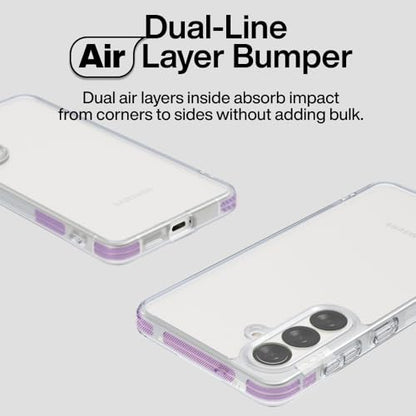 PLES | LEPI Air Layer Magnetic, Compatible with Galaxy S26, MagSafe, Wireless Charging, Clear, Military Grade Shockproof, Anti-Yellowing, Anti-Scratch - color: Milk Peach, size: S26