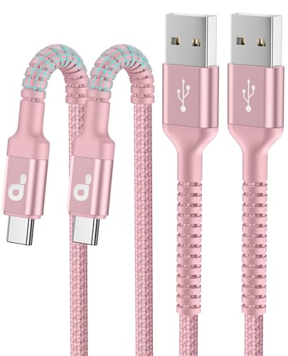 iPhone 16 USB C Cable Fast Charging [2 Pack, 6FT], USB A to USB C Charger - color: Pink, size: 6FT, style: USB A to USB C
