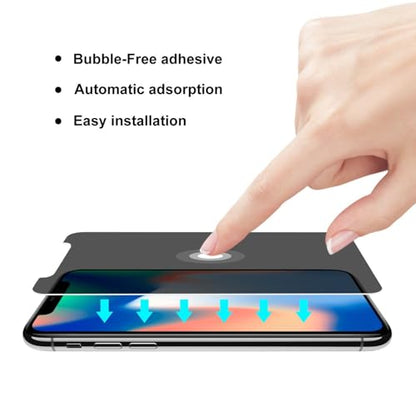 6.1-inch [2 Pack] Privacy Screen Protector for iPhone 16/15[Anti-Spy] Tempered Glass Film,Touch Sensitive/Anti Scratch/Fingerprint/Easy Install Bubble Free