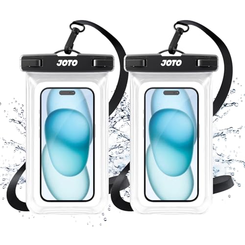 JOTO 2 Pack Universal Waterproof Phone Case for iPhone 17 Air 16 15 14 13 12 11 Plus Pro Max, IPX8 Cellphone Dry Bag XR X SE, Galaxy S23 S22 S21 S20+ S20 S10 Plus Note, Pixel up to 7" -Clear - color: Clear, size: 2 Pcs