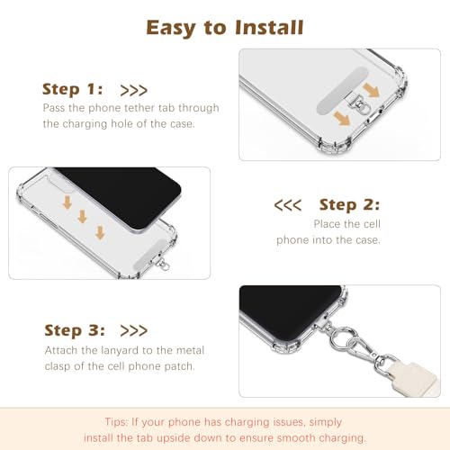 MoKo Adjustable Phone Crossbody Lanyard with Detachable RFID Wallet - color: Beige