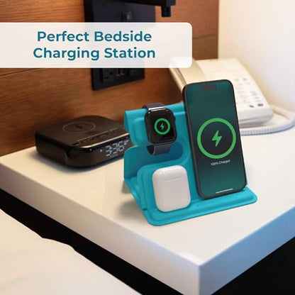 BLACK+DECKER 3 in 1 Charging Station for Apple, (Loch Ness) - color: Loch Ness