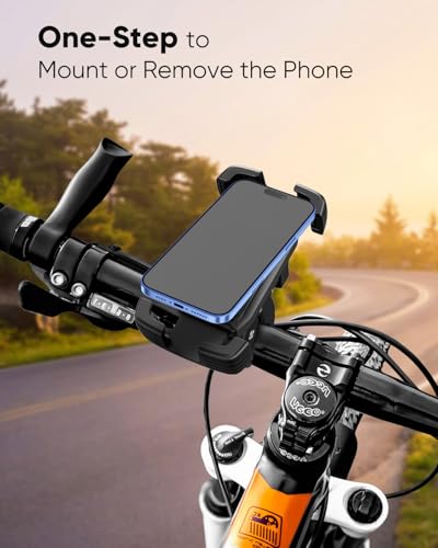 Bike Motorcycle Phone Mount, Bicycle Ebike ATV Handlebar Phone Holder
