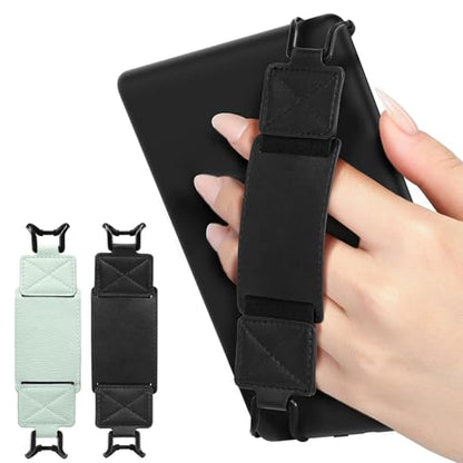 MoKo 2 Pack Hand Strap for 6-8" Kindle eReaders Tablets,Agave+Black - color: 1-agave Green+black