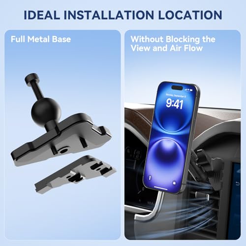 Surfcabin CNC Magnetic Vent Phone Holder for 2021-2026 Ford F150