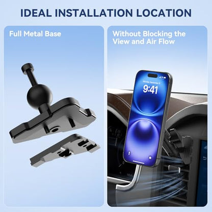 Surfcabin CNC Magnetic Vent Phone Holder for 2021-2026 Ford F150