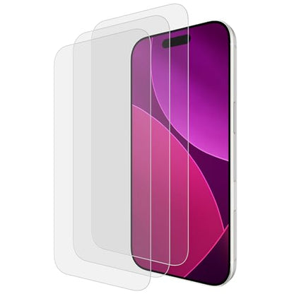Case-Mate iPhone 17 Pro Max Screen Protector with Installation Tray - Clear | [Pack of 3] Durable & Anti-Scratch Tempered Glass with Touch Sensitivity - Ultra High Clarity, Case-Friendly & Easy to Apply - size: iPhone 17 Pro Max