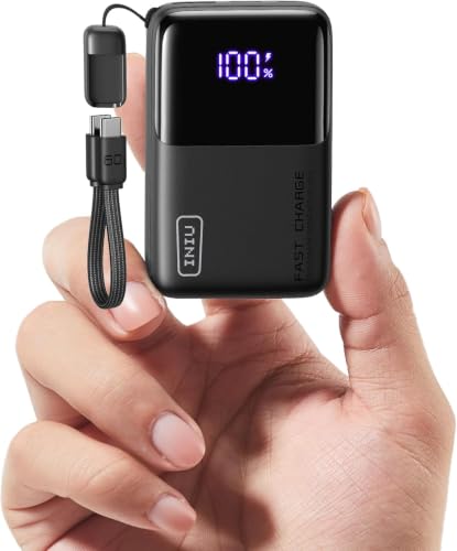INIU Mini Portable Charger, Small 10000mAh 45W Fast Charging Power Bank - color: Black