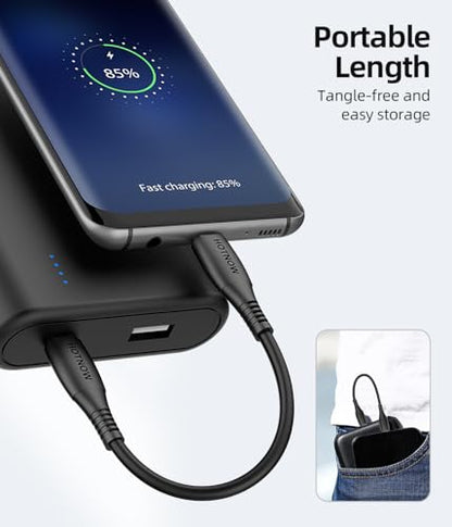 Short USB C to USB C Cable 0.5FT 3Pack,6inch 60W USB-C Fast Charging Cable - size: 0.5 FT (Style1)